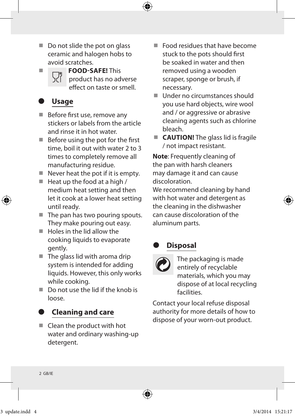 Ernesto Z32128A/ Z32128B User Manual | Page 4 / 20