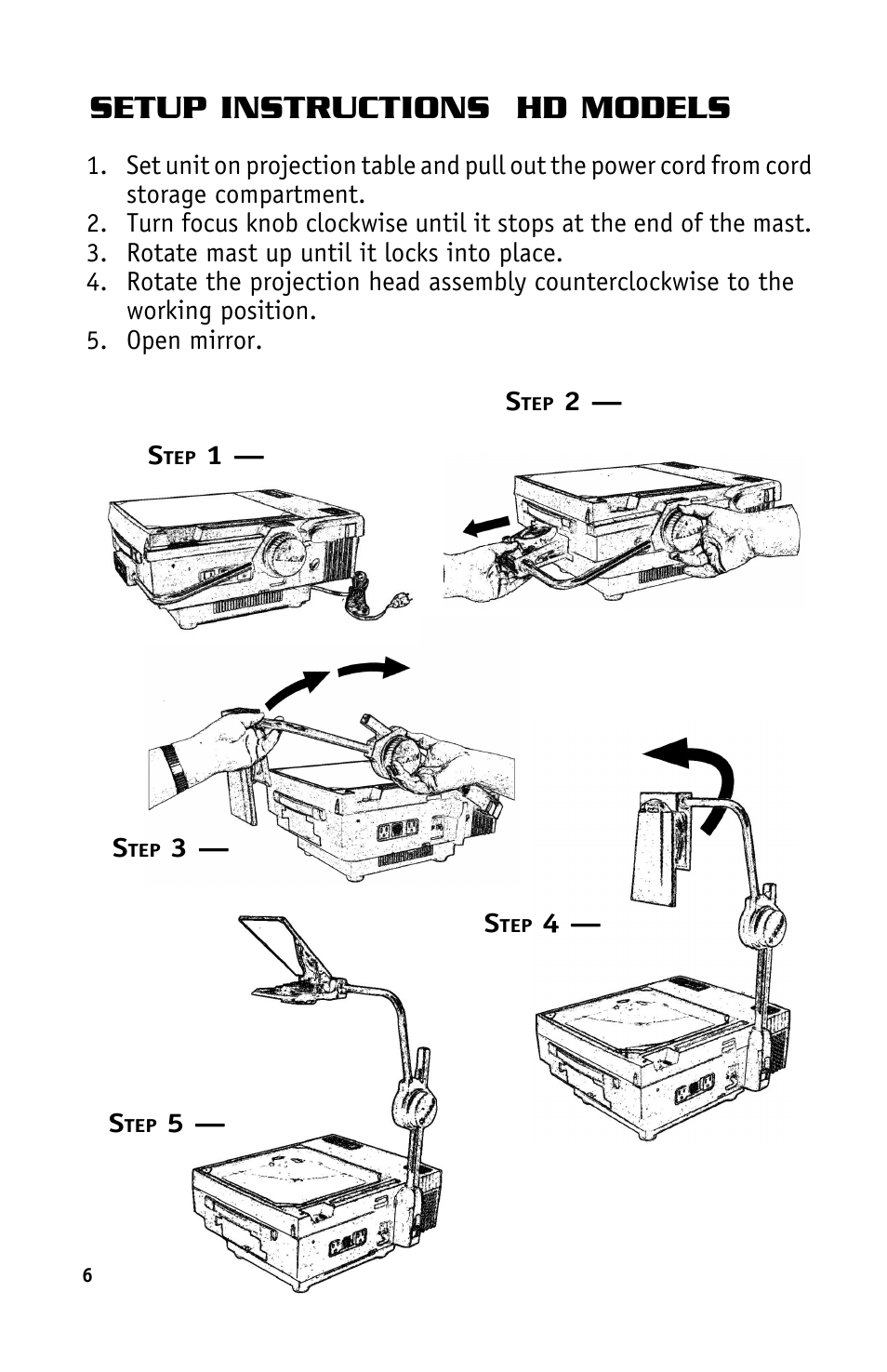 Setup instructions hd models | Dukane SF4030 User Manual | Page 12 / 20