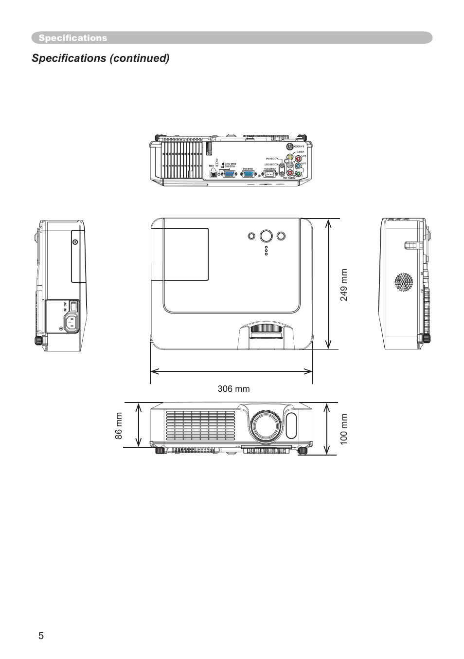 Speciﬁcations (continued), Speciﬁcations | Dukane 8065 User Manual | Page 56 / 114