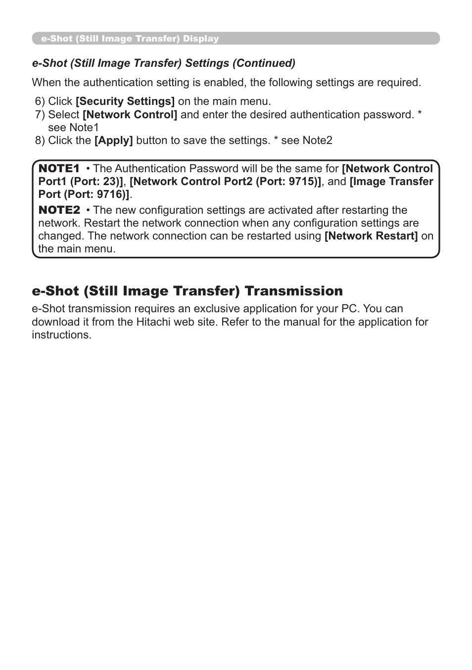 E-shot (still image transfer) transmission | Dukane 8065 User Manual | Page 92 / 114