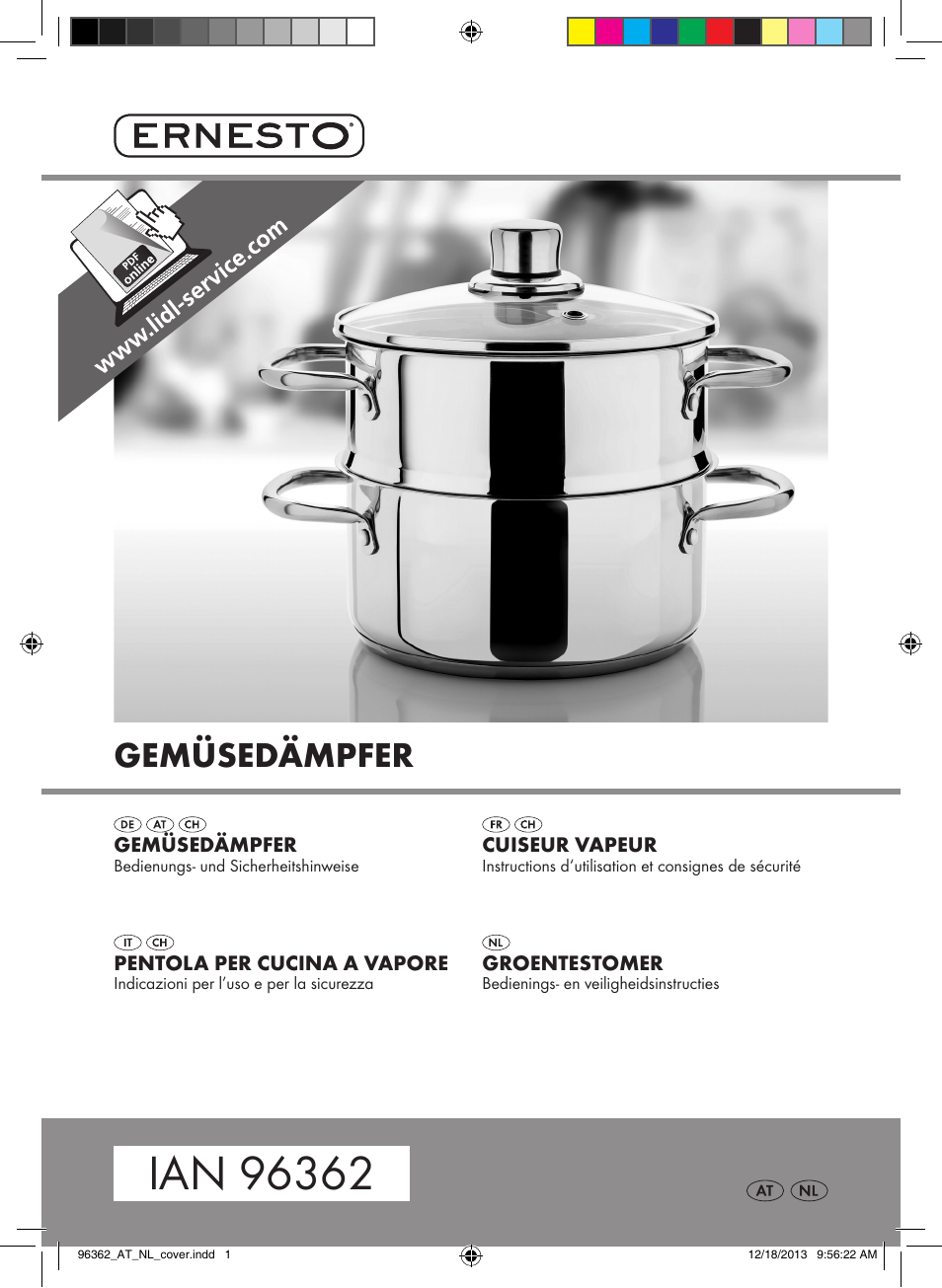 Ernesto Z22733 User Manual | 9 pages