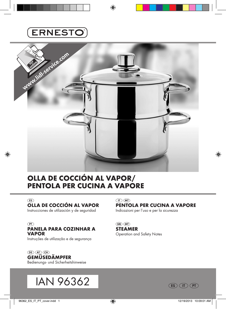 Ernesto Z22733 User Manual | 10 pages