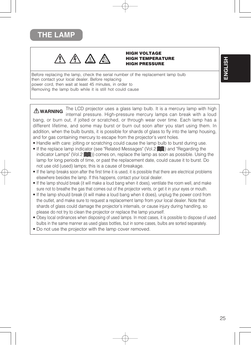 The lamp | Dukane 28A8049B User Manual | Page 27 / 54