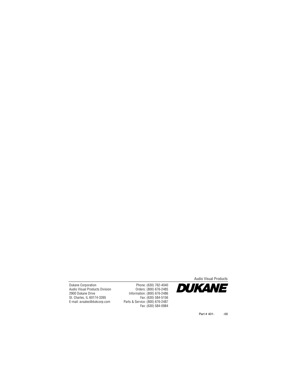 Dukane 28A8049B User Manual | Page 54 / 54