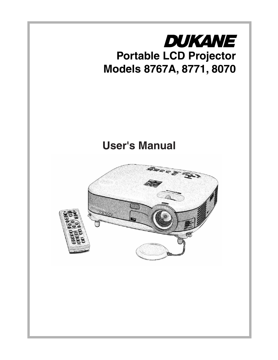 Dukane 8070 User Manual | 82 pages