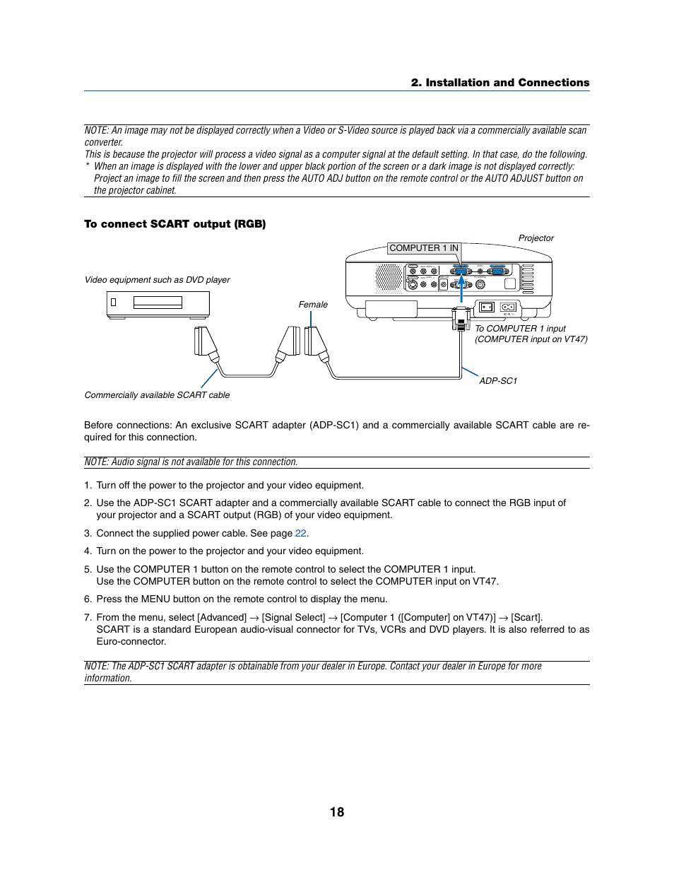 Installation and connections | Dukane 8070 User Manual | Page 26 / 82