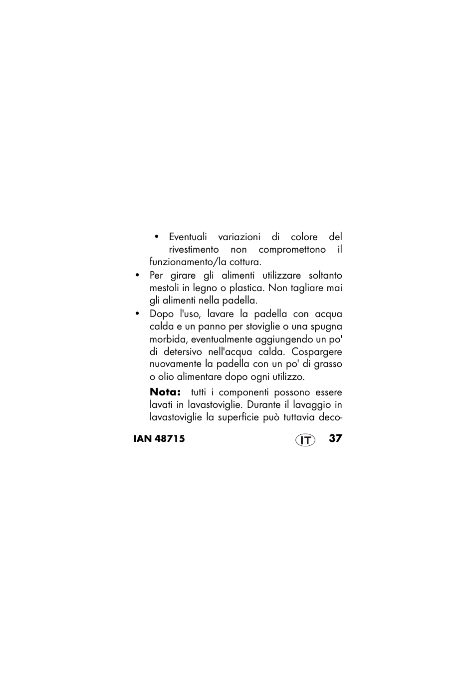 Ernesto IAN 48715 User Manual | Page 37 / 84