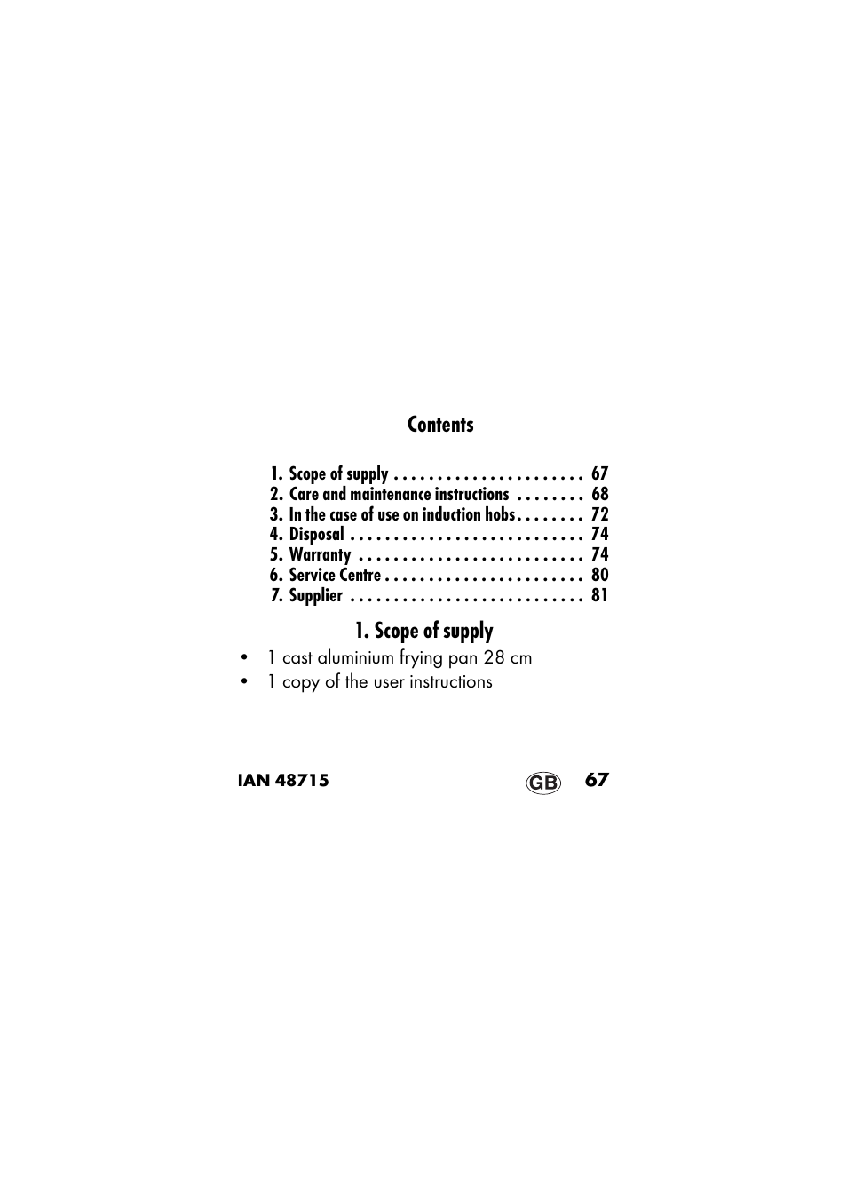 Ernesto IAN 48715 User Manual | Page 67 / 84