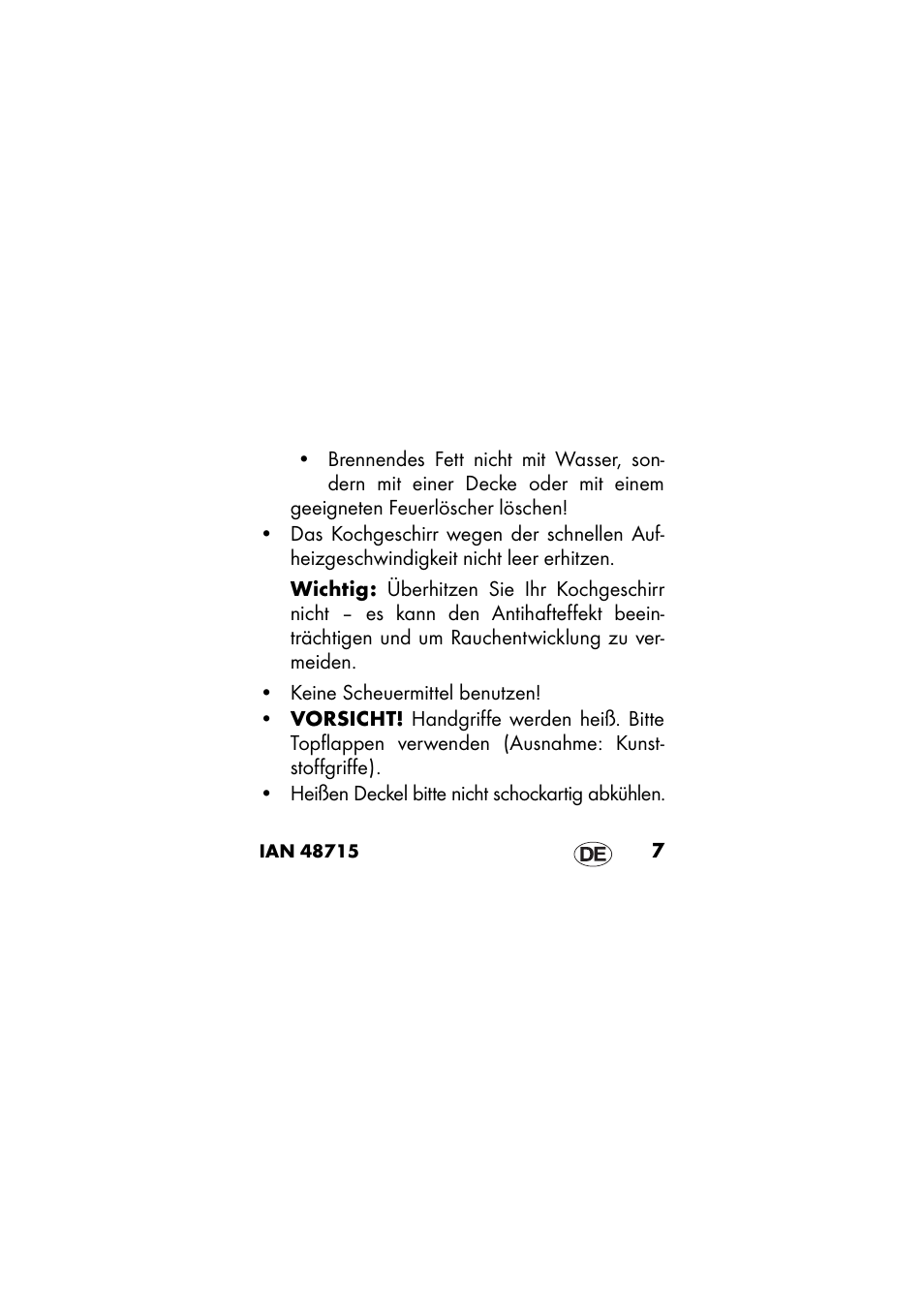 Ernesto IAN 48715 User Manual | Page 7 / 84