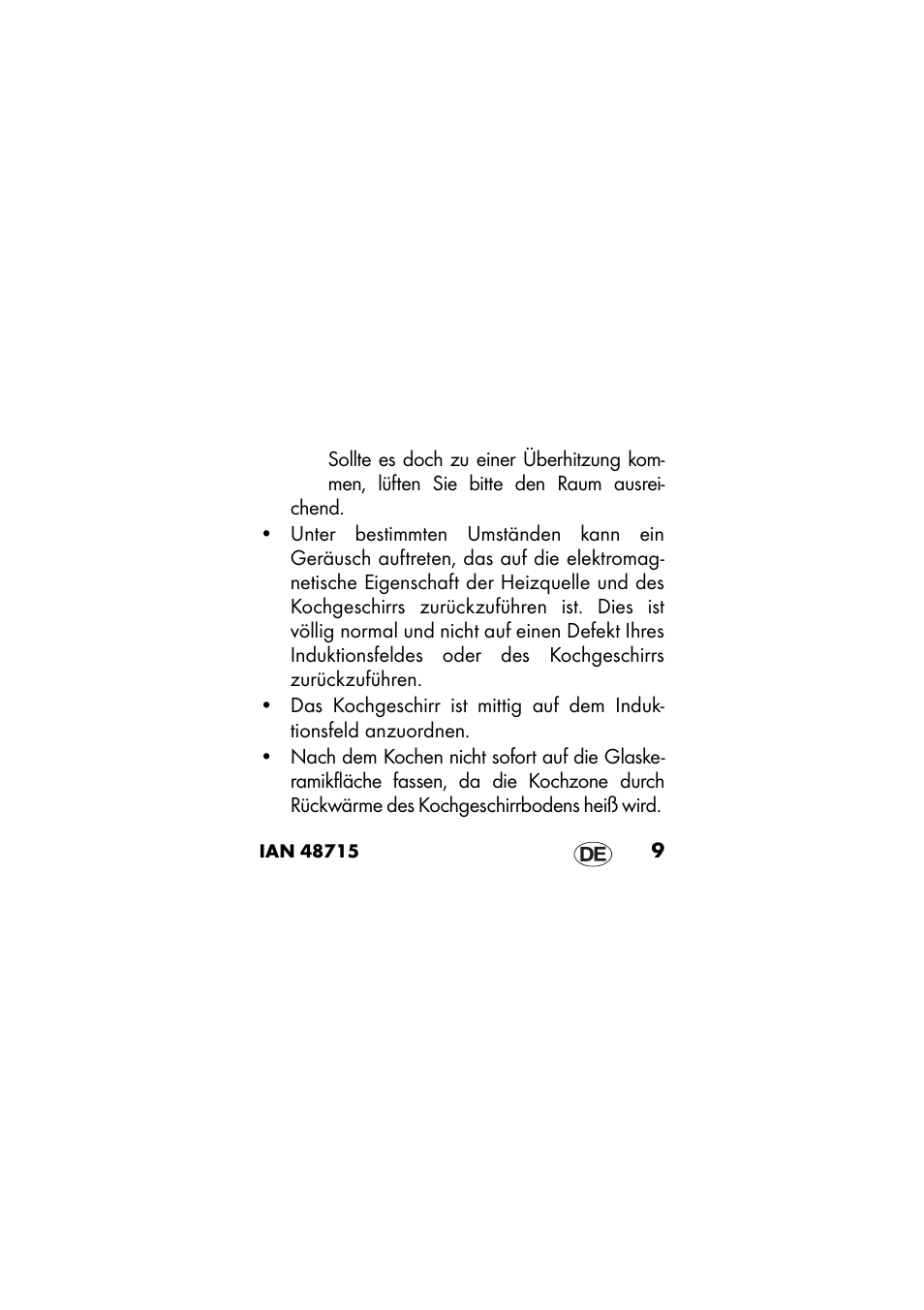 Ernesto IAN 48715 User Manual | Page 9 / 84