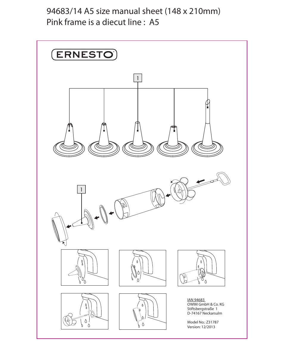 Ernesto Z31787 User Manual | 1 page