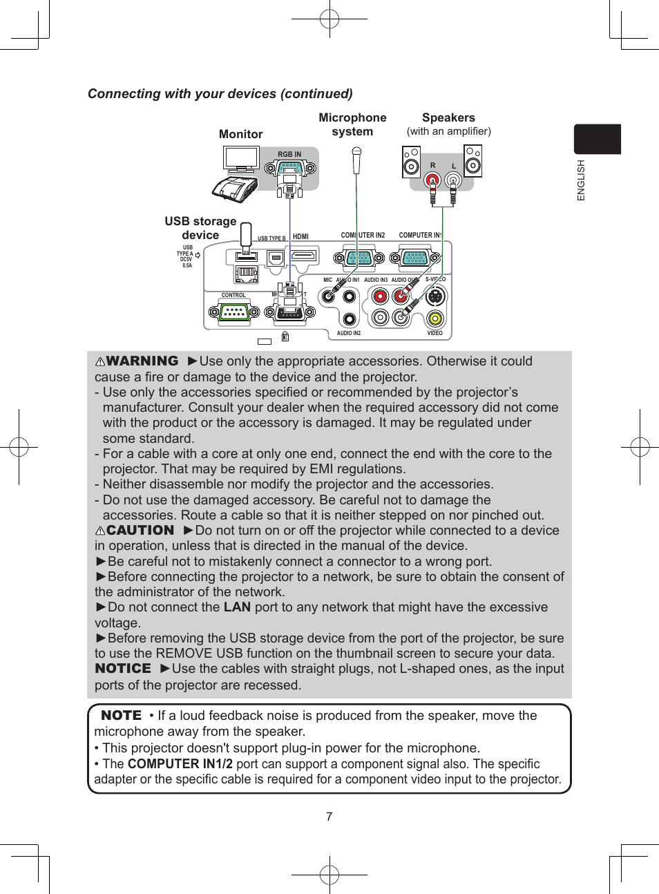 Connecting with your devices (continued) | Dukane LCD Data Video Projector 8104HW User Manual | Page 9 / 24