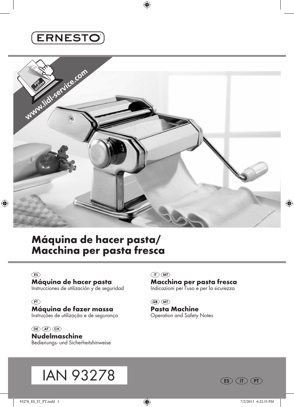 Ernesto Z17066 User Manual | 15 pages