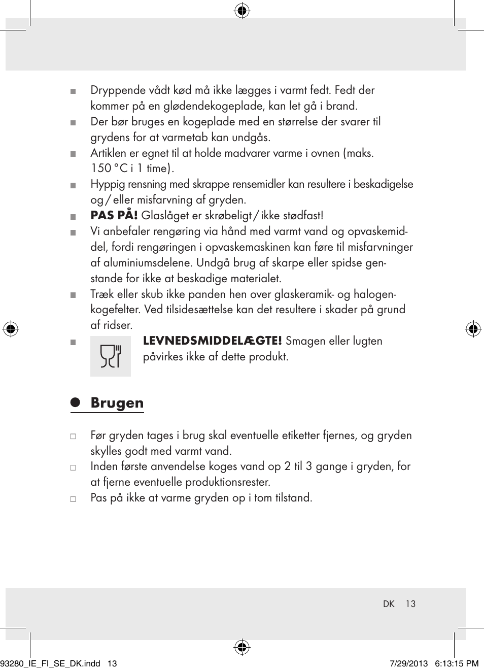 Brugen | Ernesto H14270 User Manual | Page 13 / 24