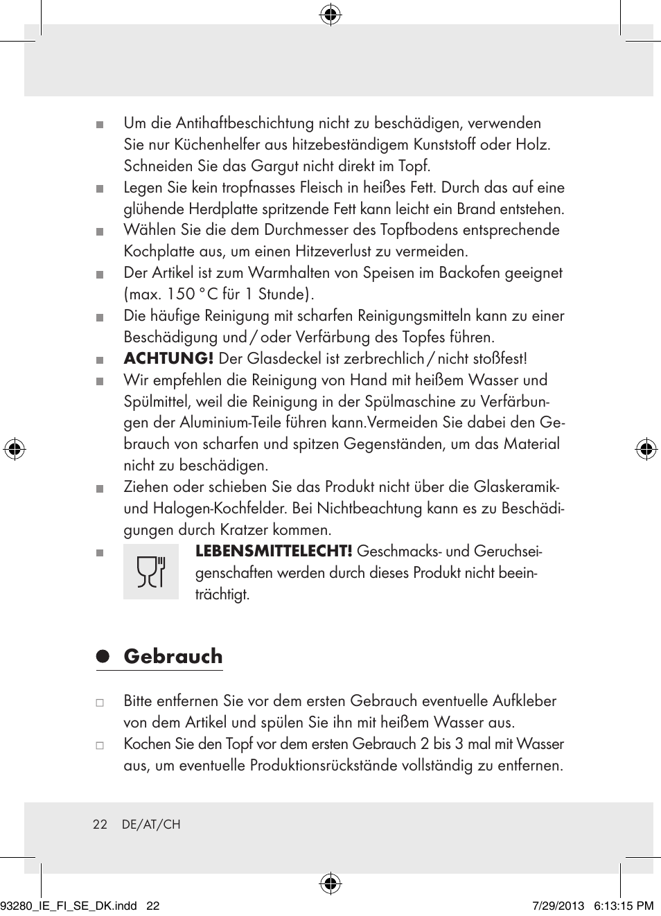 Gebrauch | Ernesto H14270 User Manual | Page 22 / 24