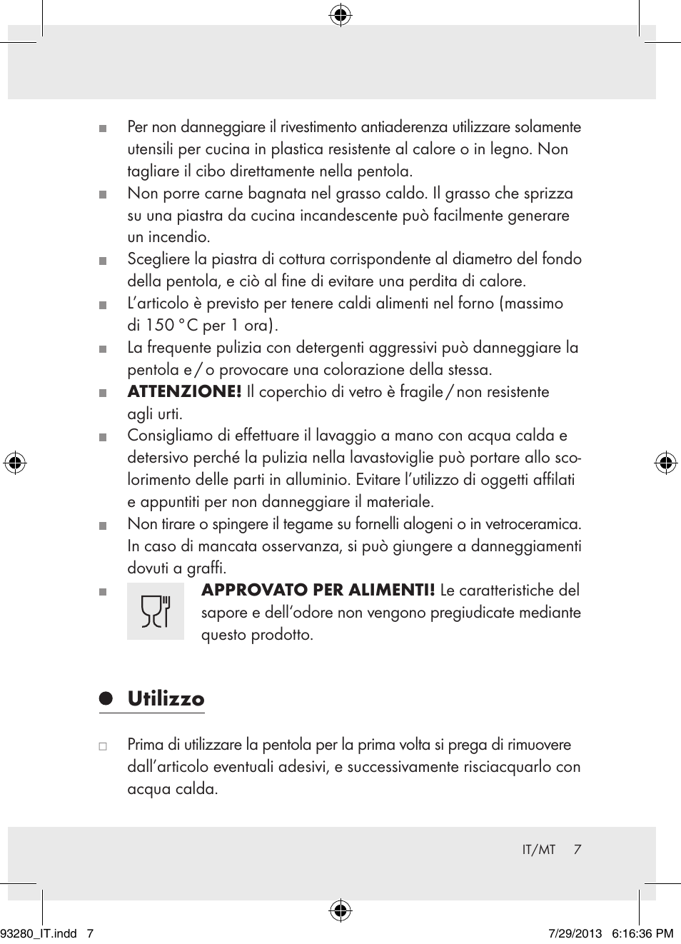 Utilizzo | Ernesto H14270 User Manual | Page 7 / 18