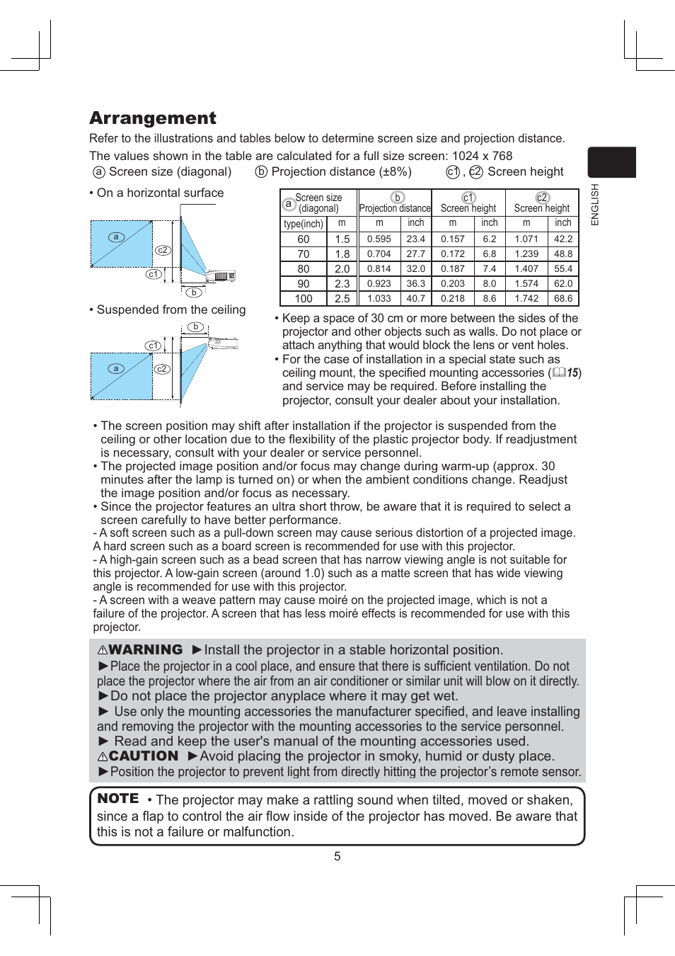 Arrangement | Dukane Projector 8112 User Manual | Page 5 / 17