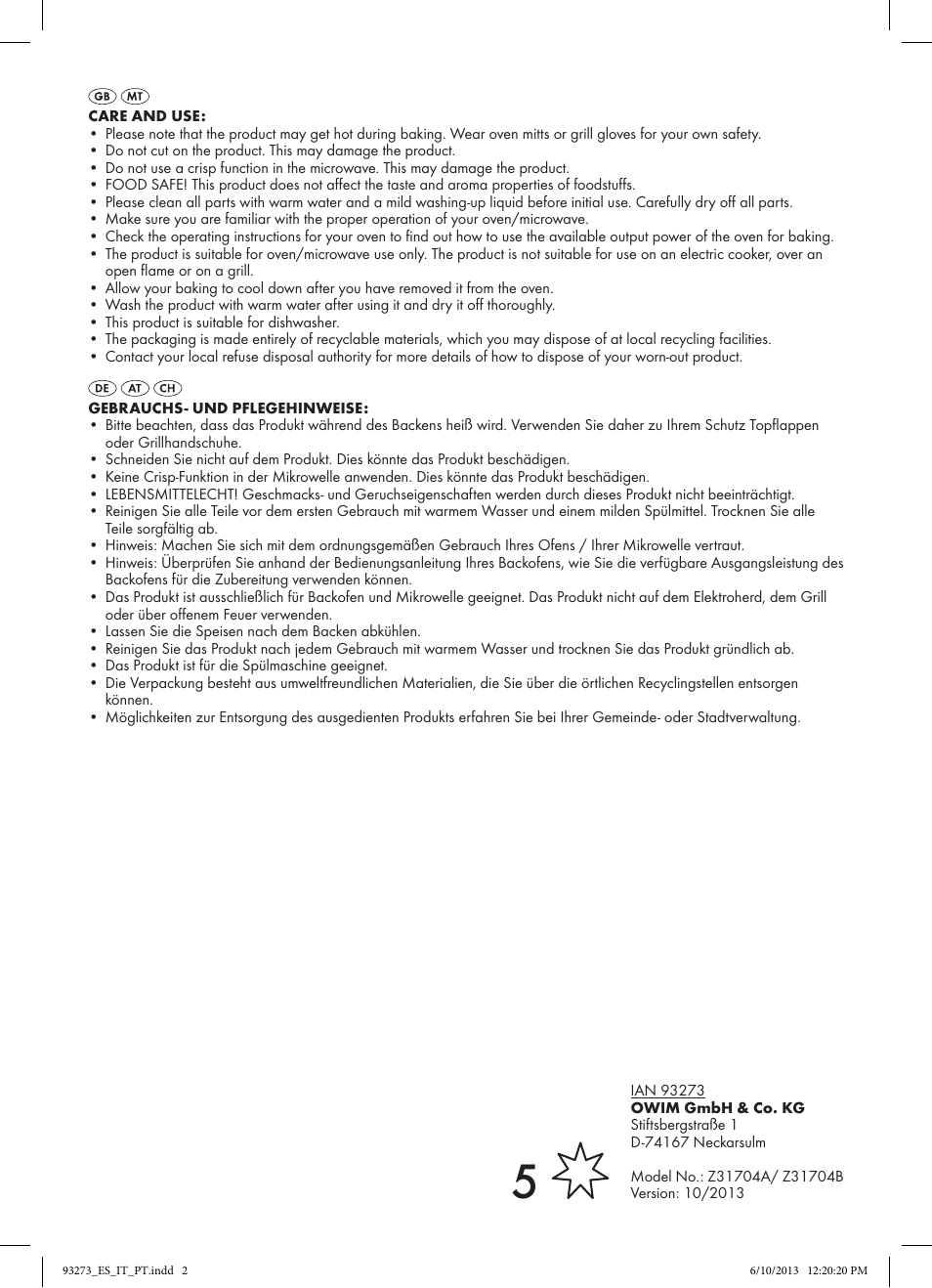 Ernesto 93273_ES_IT_PT User Manual | Page 2 / 2