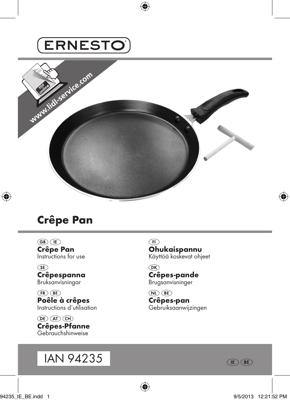 Ernesto Z29473 User Manual | 17 pages