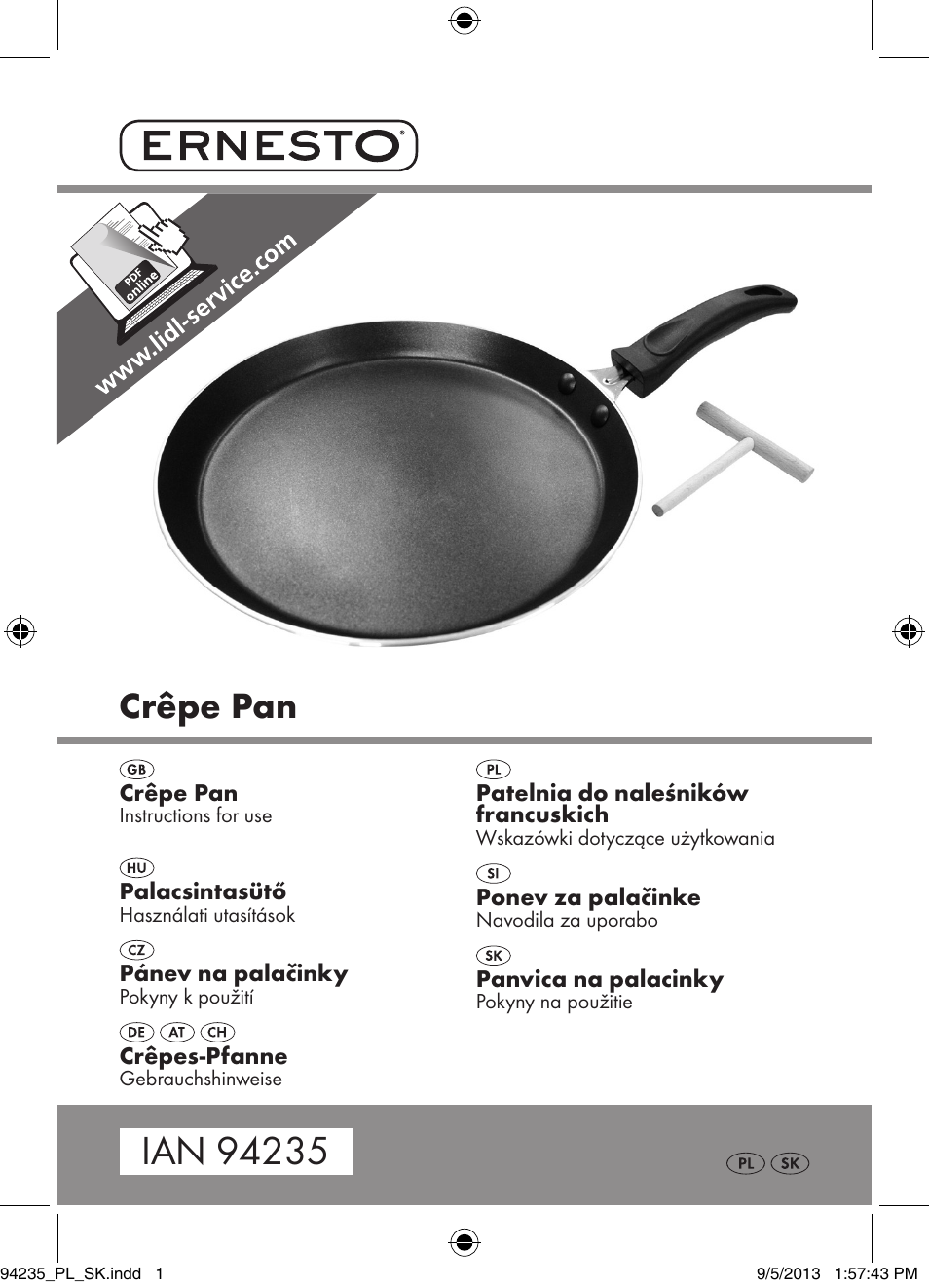 Ernesto Z29473 User Manual | 17 pages
