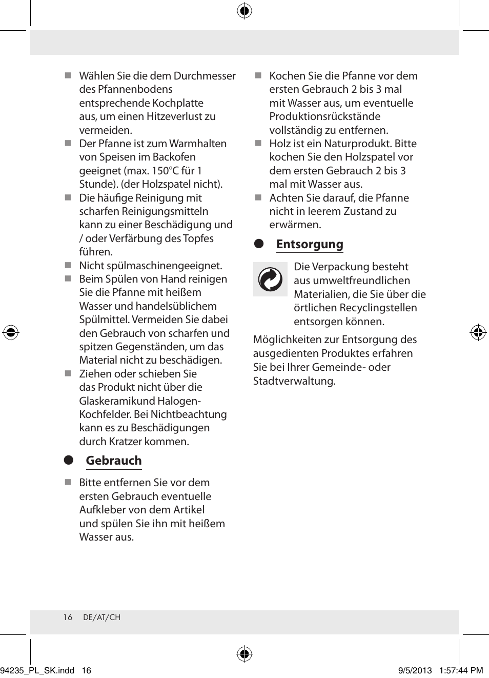 Ernesto Z29473 User Manual | Page 16 / 17