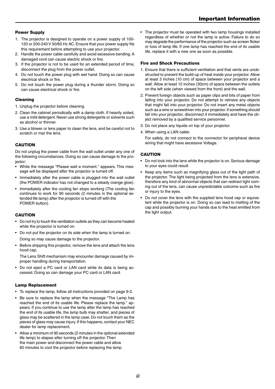 Important information | Dukane 9060 User Manual | Page 3 / 114