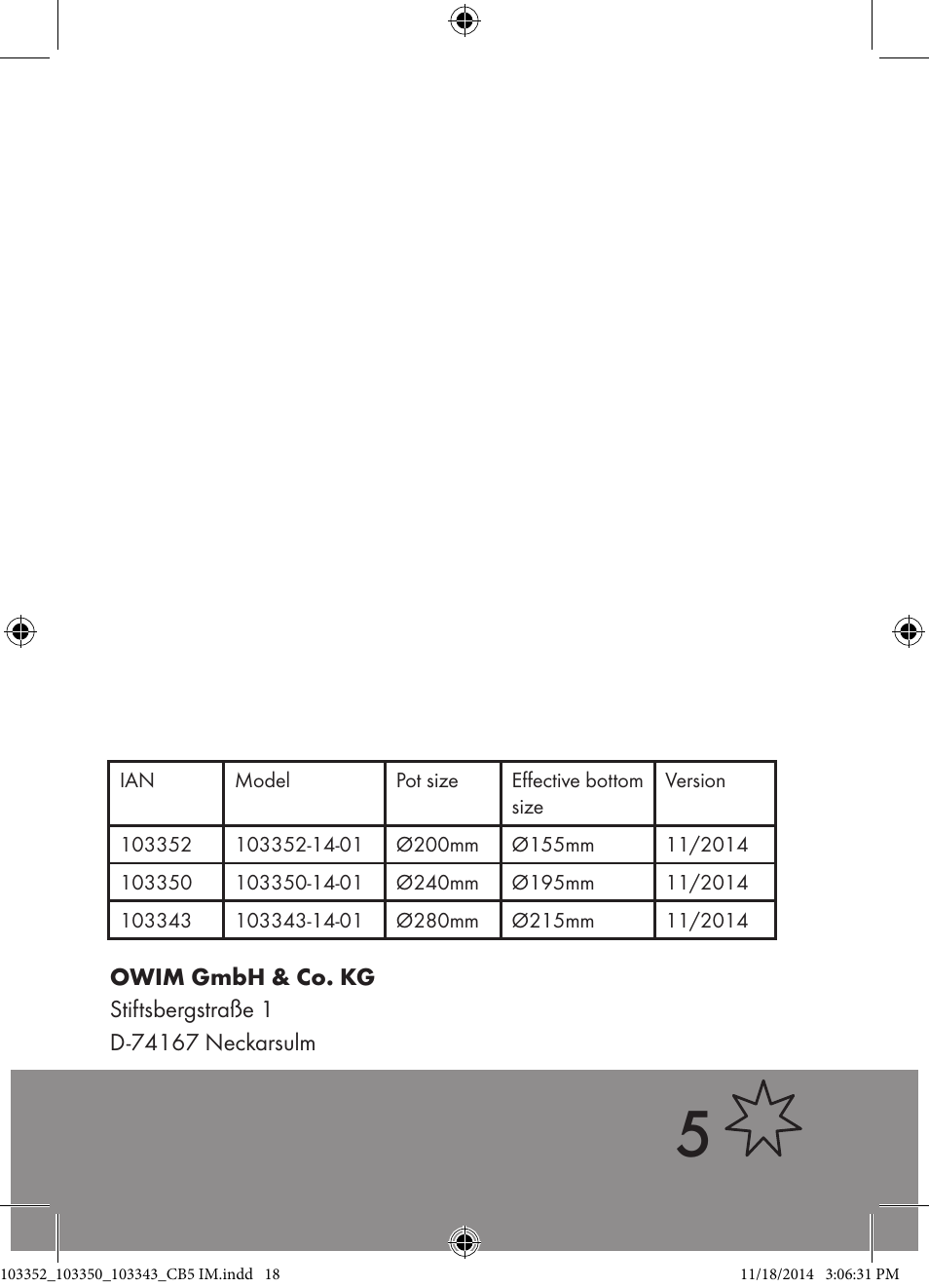 Ernesto 103352-14-01 User Manual | Page 18 / 18