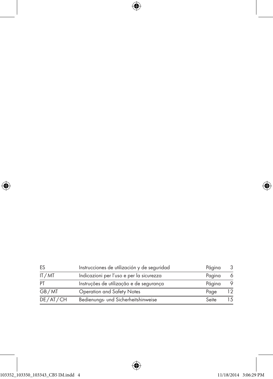 Ernesto 103352-14-01 User Manual | Page 2 / 18