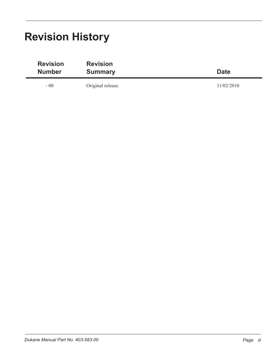 Revision history | Dukane iQ Series ULTRASONIC POWER SUPPLY AL ISO 9001:2008 User Manual | Page 3 / 78