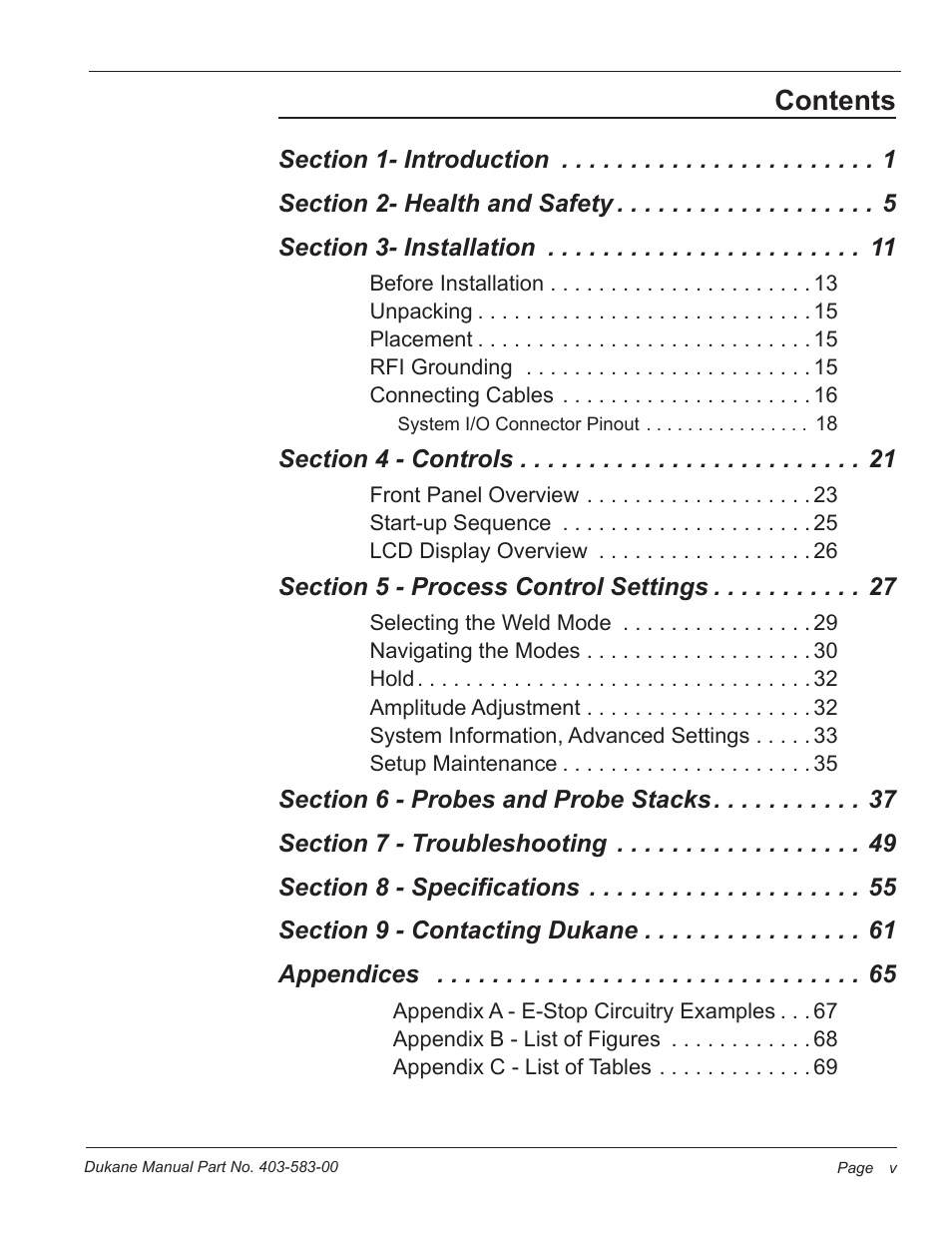 Dukane iQ Series ULTRASONIC POWER SUPPLY AL ISO 9001:2008 User Manual | Page 5 / 78
