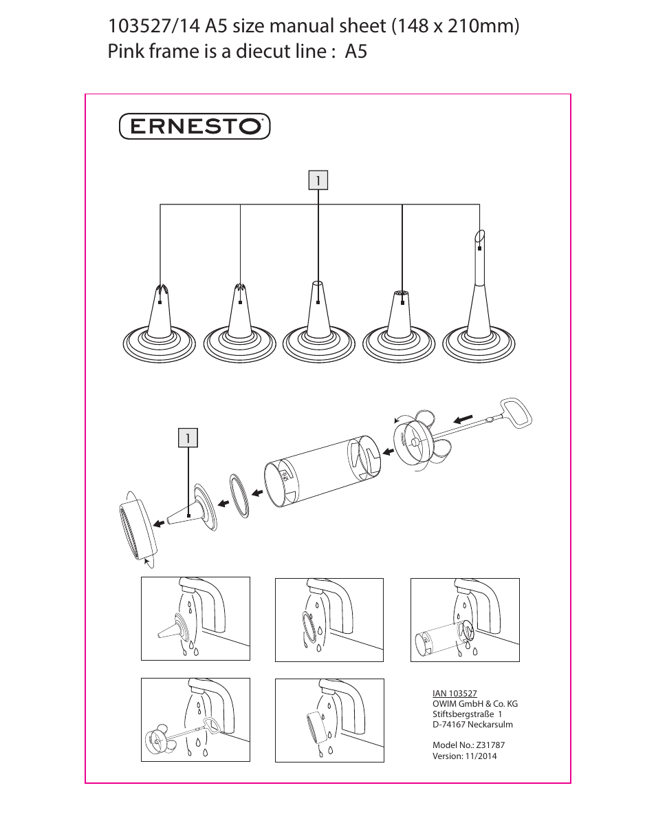 Ernesto Z31787 User Manual | 1 page