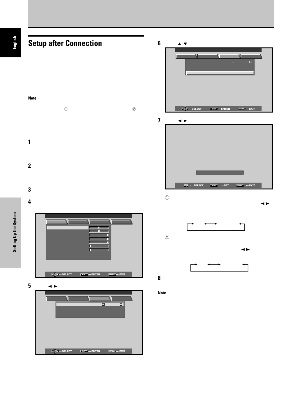 Setting up the system, Setup after connection, Screen mode setup | Dukane P50 User Manual | Page 22 / 42
