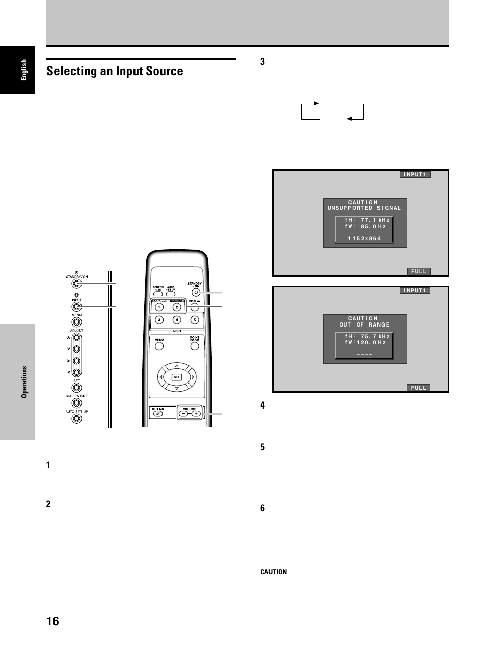 Operations, Selecting an input source, Before you begin, make sure you have | Dukane P50 User Manual | Page 24 / 42