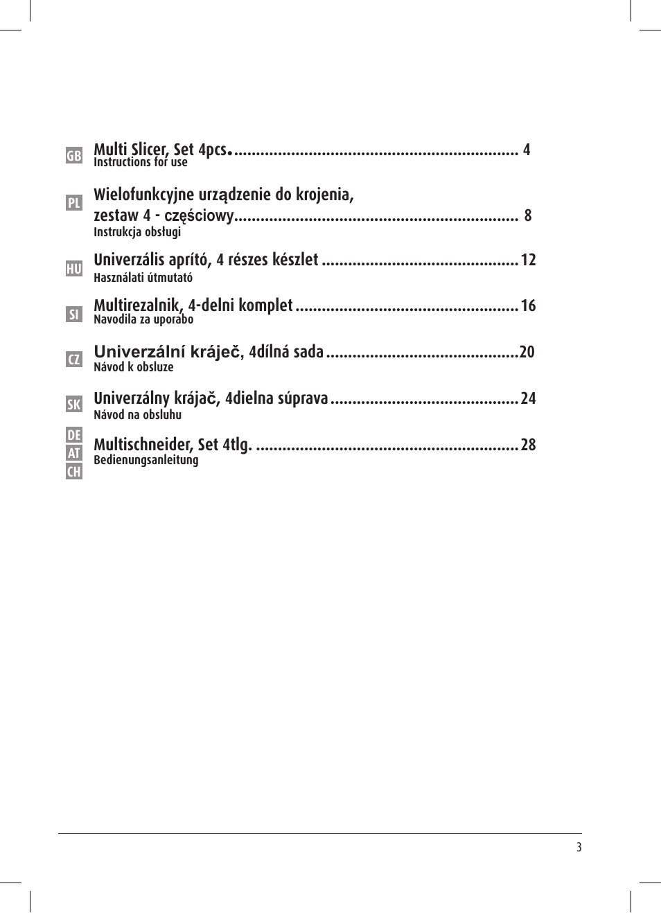 Ernesto Multi Slicer User Manual | Page 3 / 32