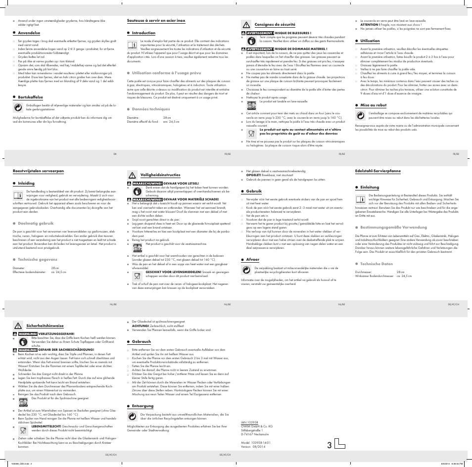 Ernesto 103958-14-01 User Manual | Page 2 / 2