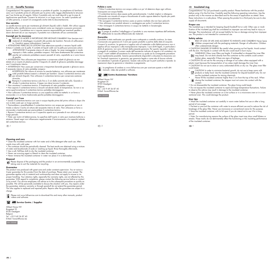 Ernesto Insulated Flask User Manual | Page 2 / 2