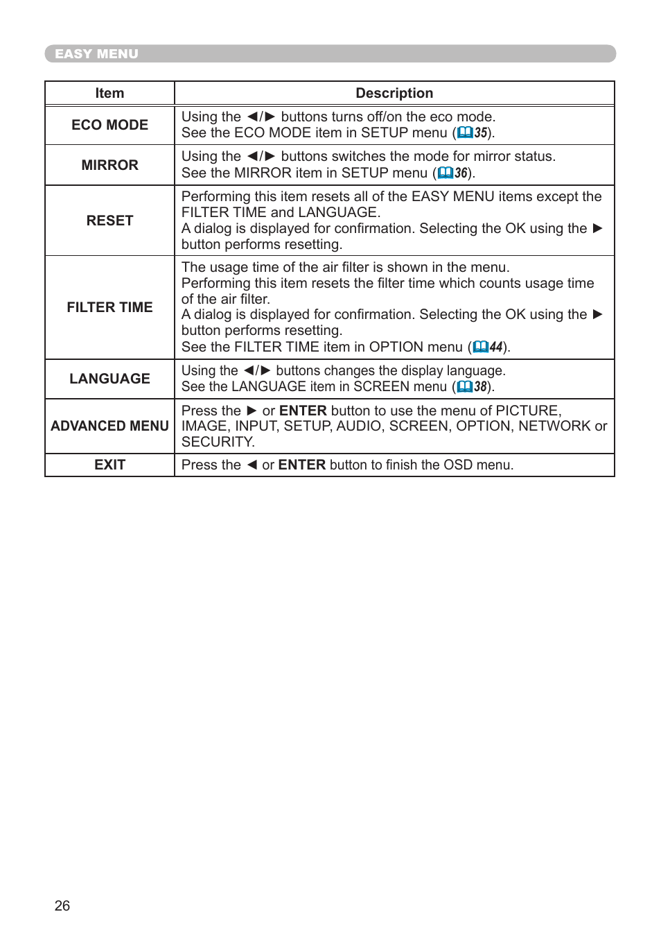 Dukane Projector 8920H-RJ User Manual | Page 26 / 75