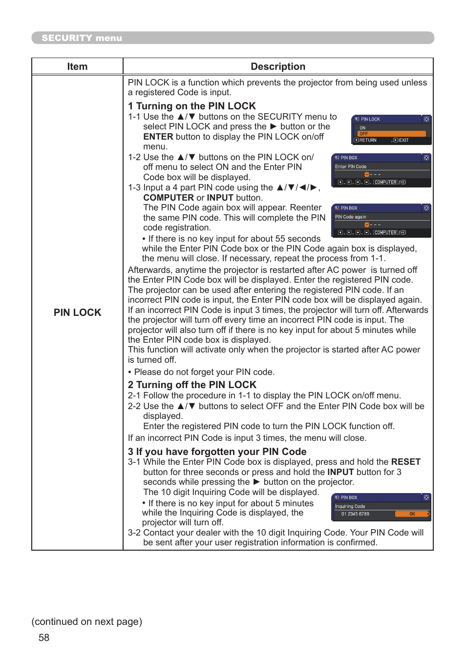 Dukane Projector 8920H-RJ User Manual | Page 58 / 75