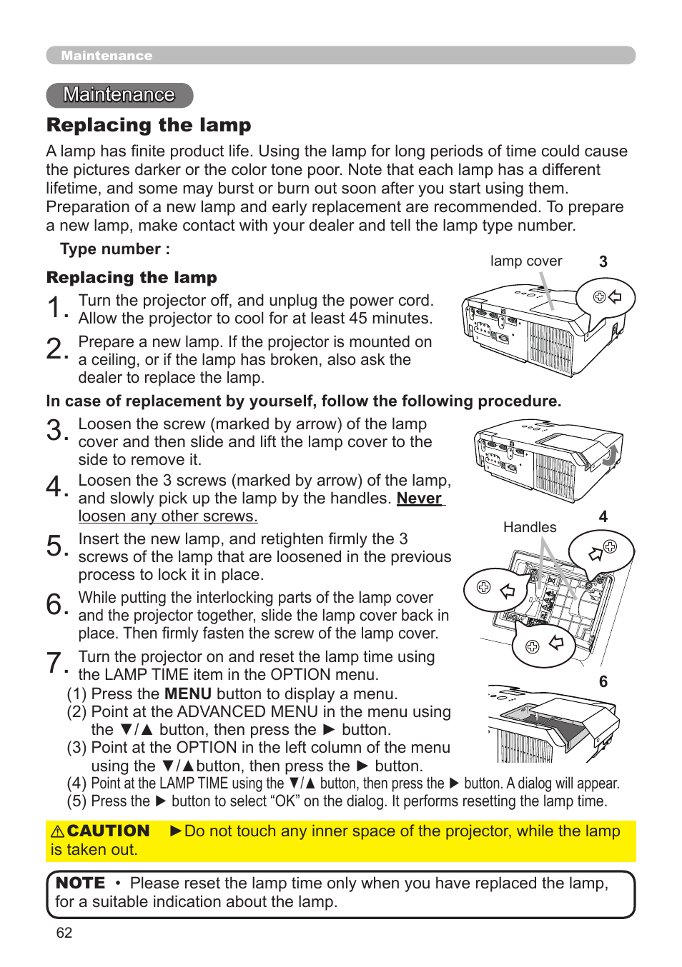 Dukane Projector 8920H-RJ User Manual | Page 62 / 75