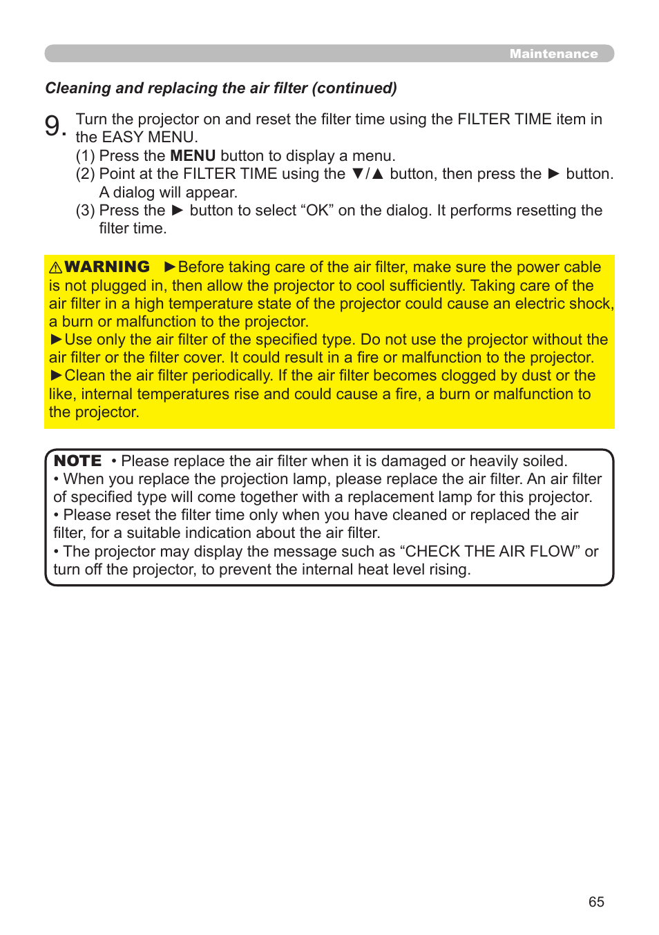 Dukane Projector 8920H-RJ User Manual | Page 65 / 75