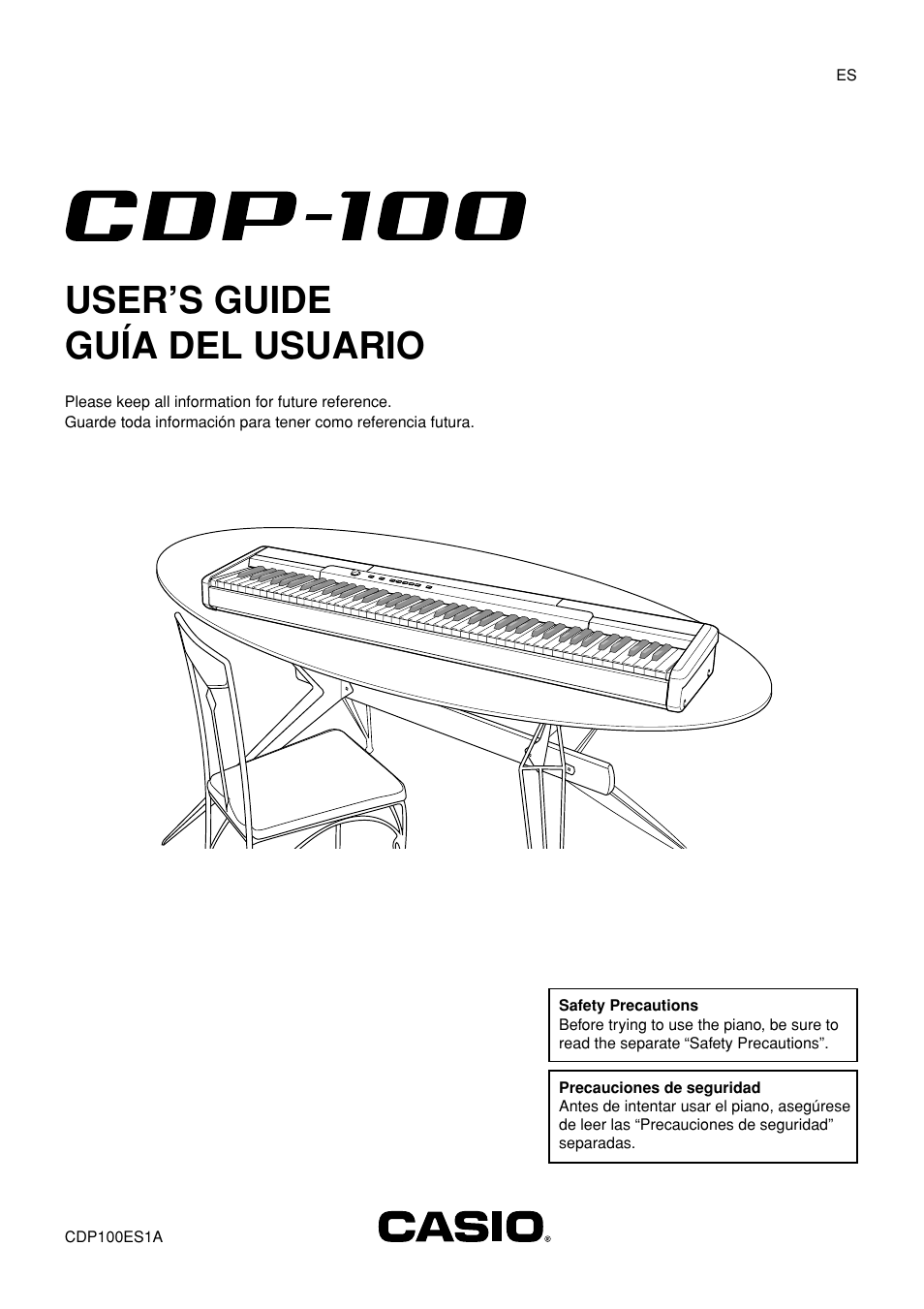 Casio CDP-100 User Manual | 16 pages