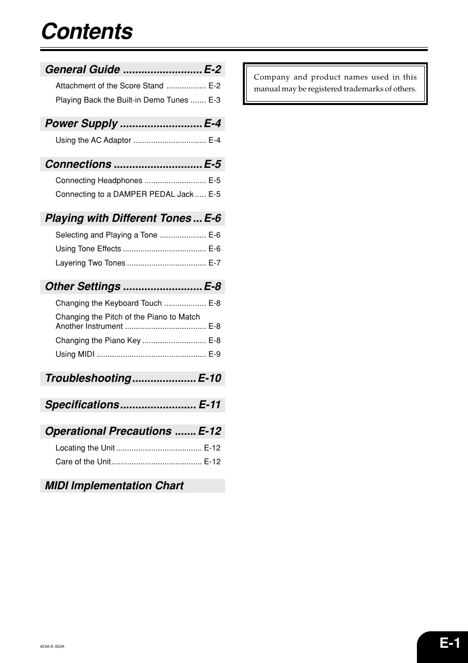 Casio CDP-100 User Manual | Page 3 / 16