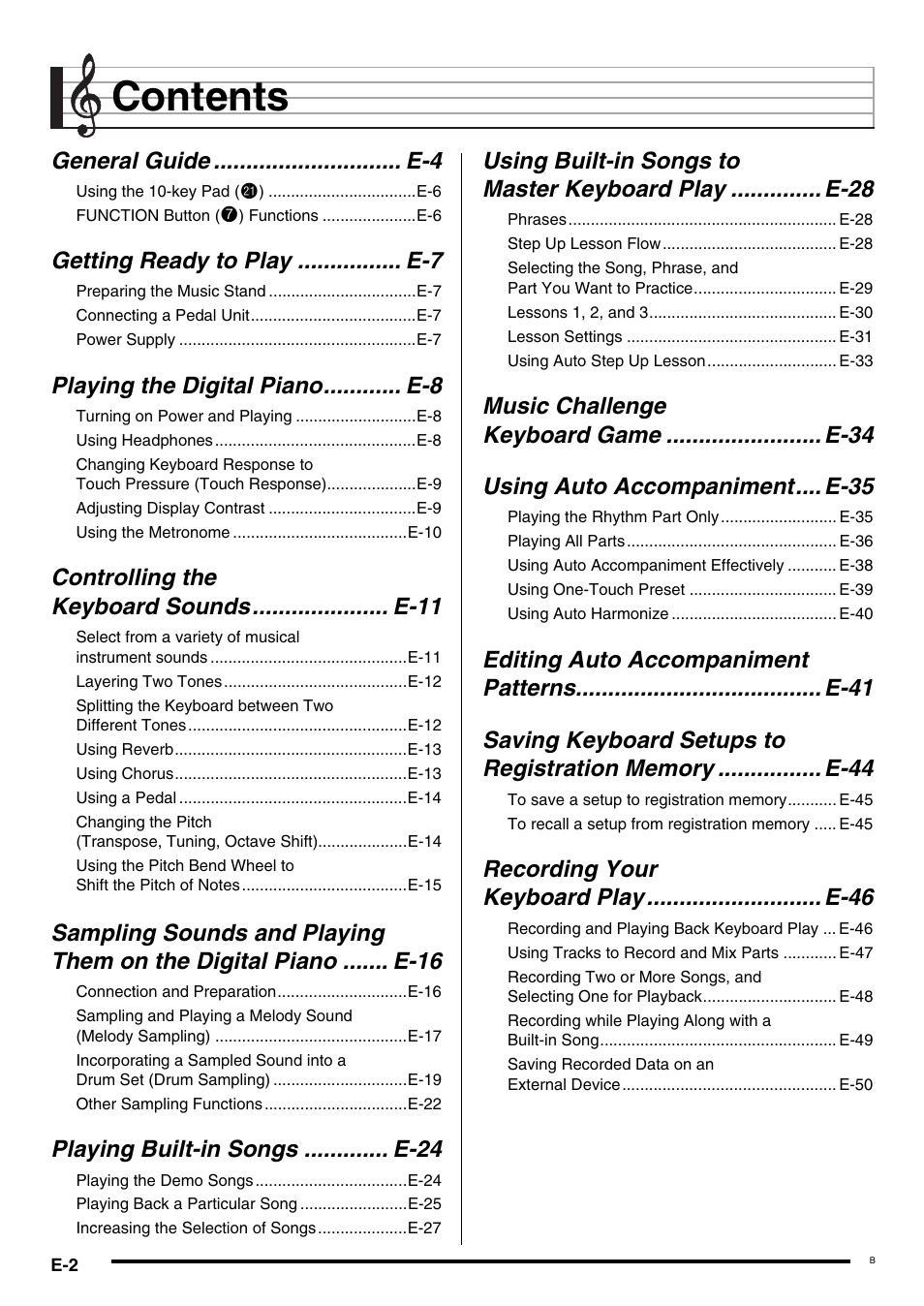 Casio CDP-200R User Manual | Page 4 / 78