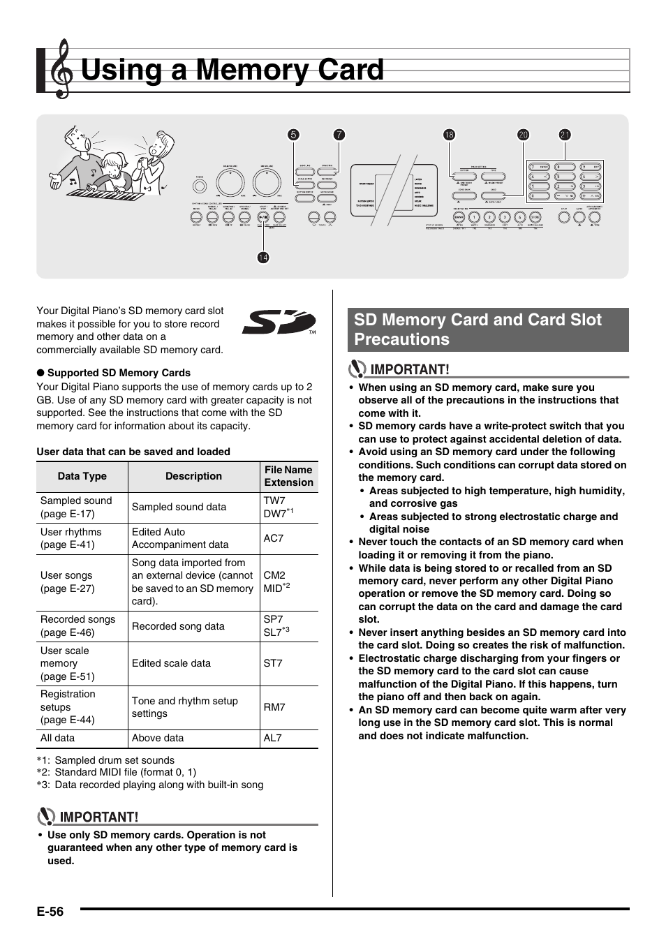 Cl ck ck bo bo 7 7 5 5 bs bs | Casio CDP-200R User Manual | Page 58 / 78