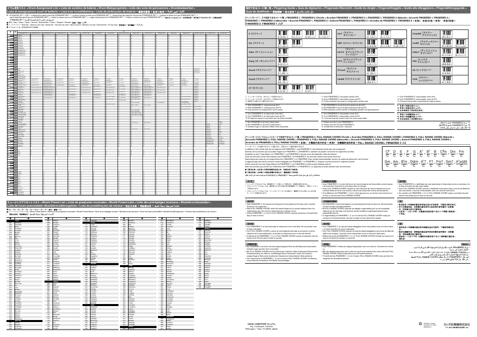 Casio CDP-200R Appendix User Manual | Page 2 / 2