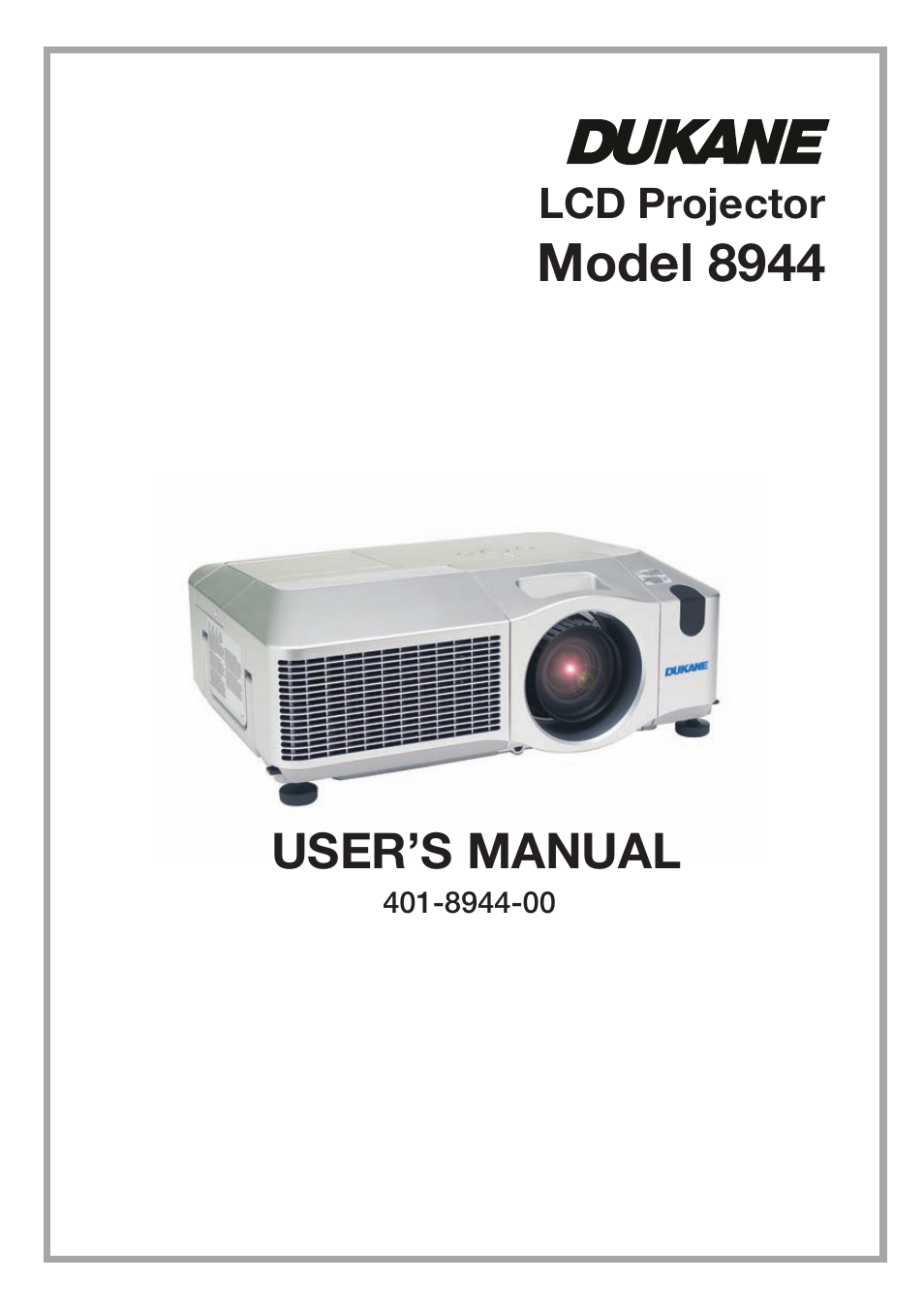 Dukane 8944 User Manual | 178 pages