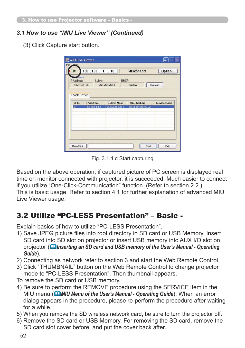 2 utilize “pc-less presentation” – basic | Dukane 8944 User Manual | Page 146 / 178