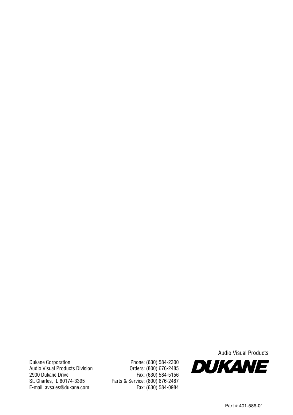Dukane 8941A User Manual | Page 42 / 42
