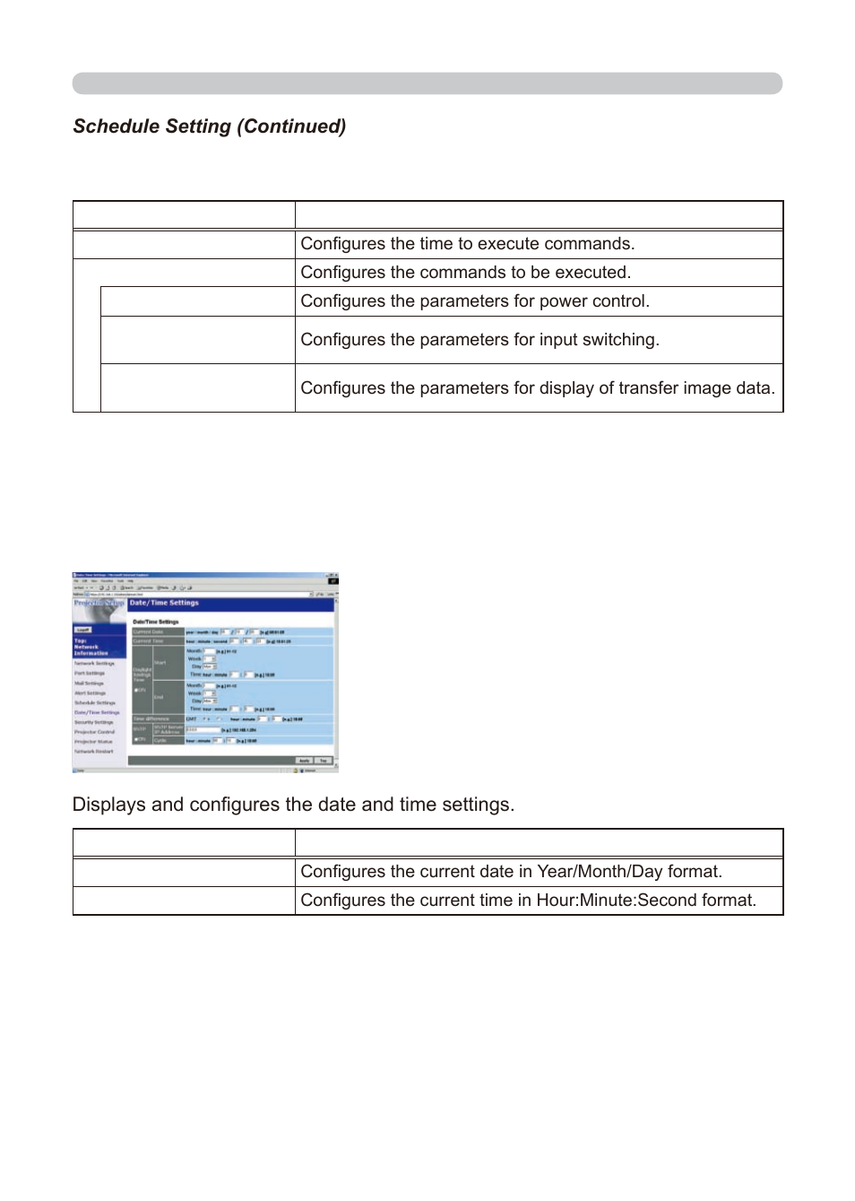 Date/time settings | Dukane 8776-RJ User Manual | Page 104 / 126