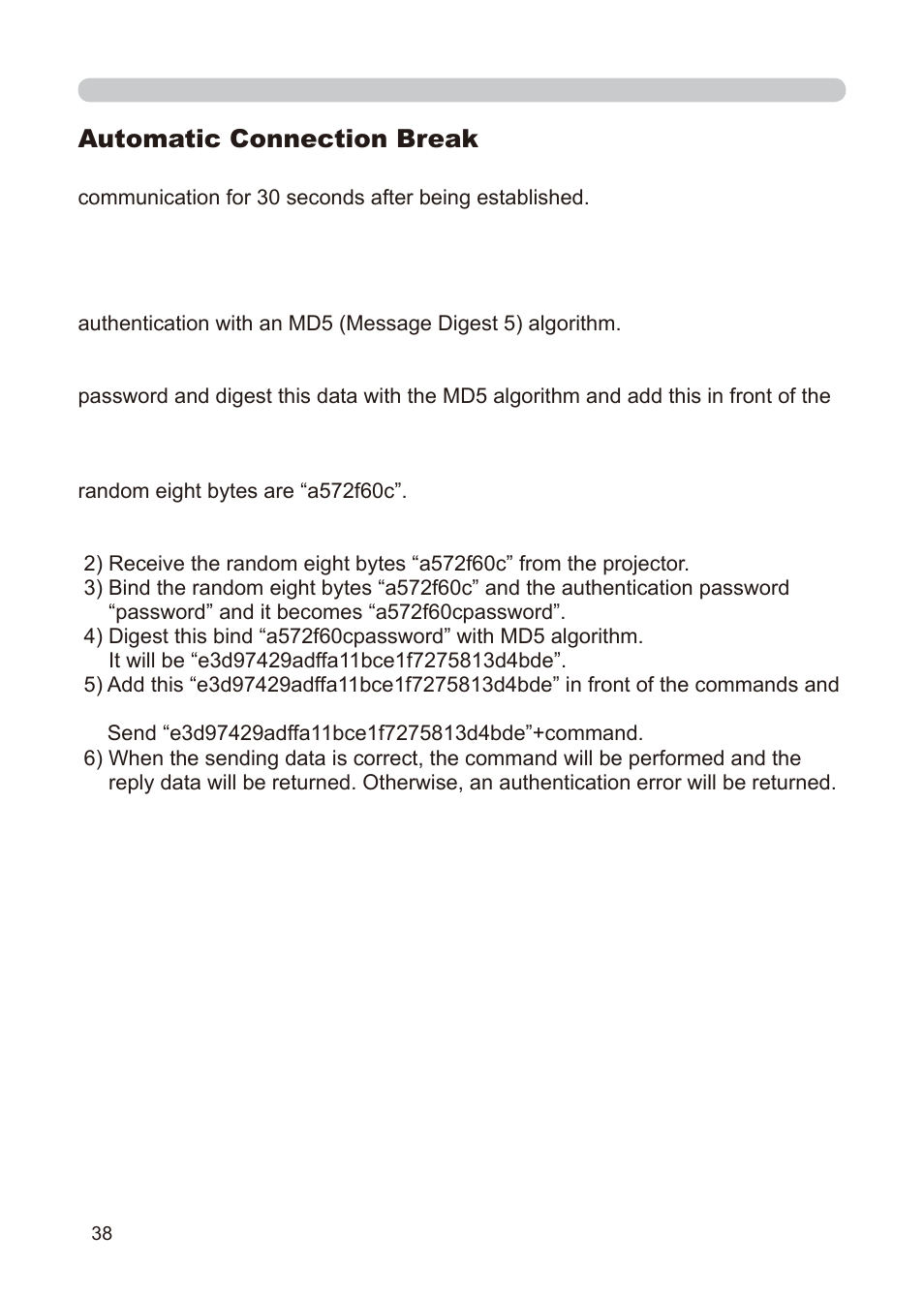 Automatic connection break | Dukane 8776-RJ User Manual | Page 124 / 126